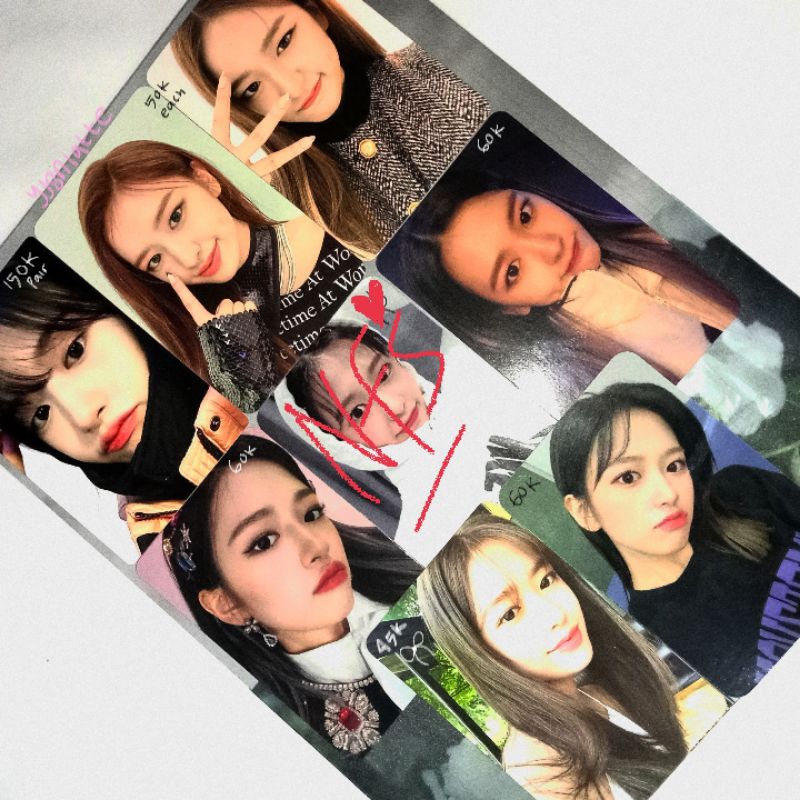 photocard pc yujin ive izone zoom sweater hitam oneiric diary after like eleven scene 3