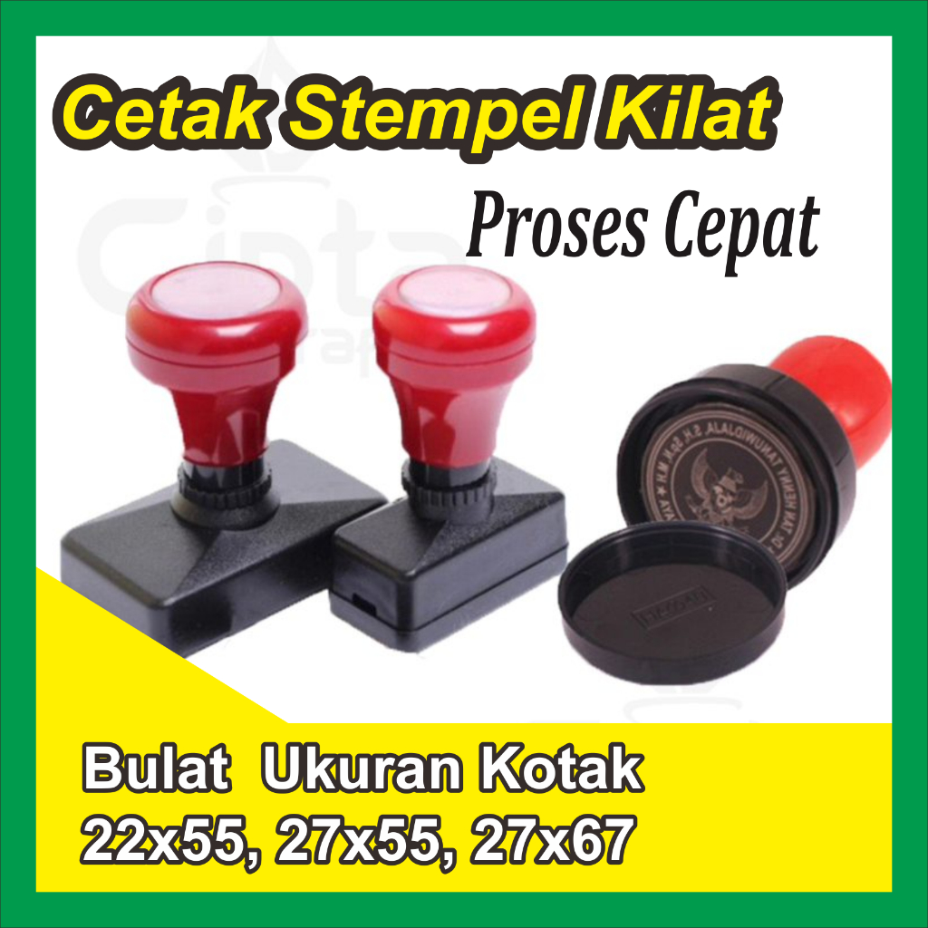 

Cetak Stempel Kotak Ukuran 22x55, 27x55, 27x67