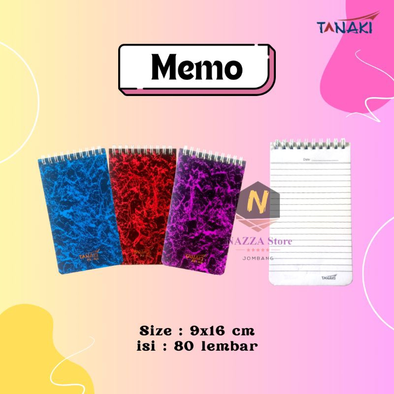 

Buku Catatan Memo Kecil dan Sedang Buka Atas