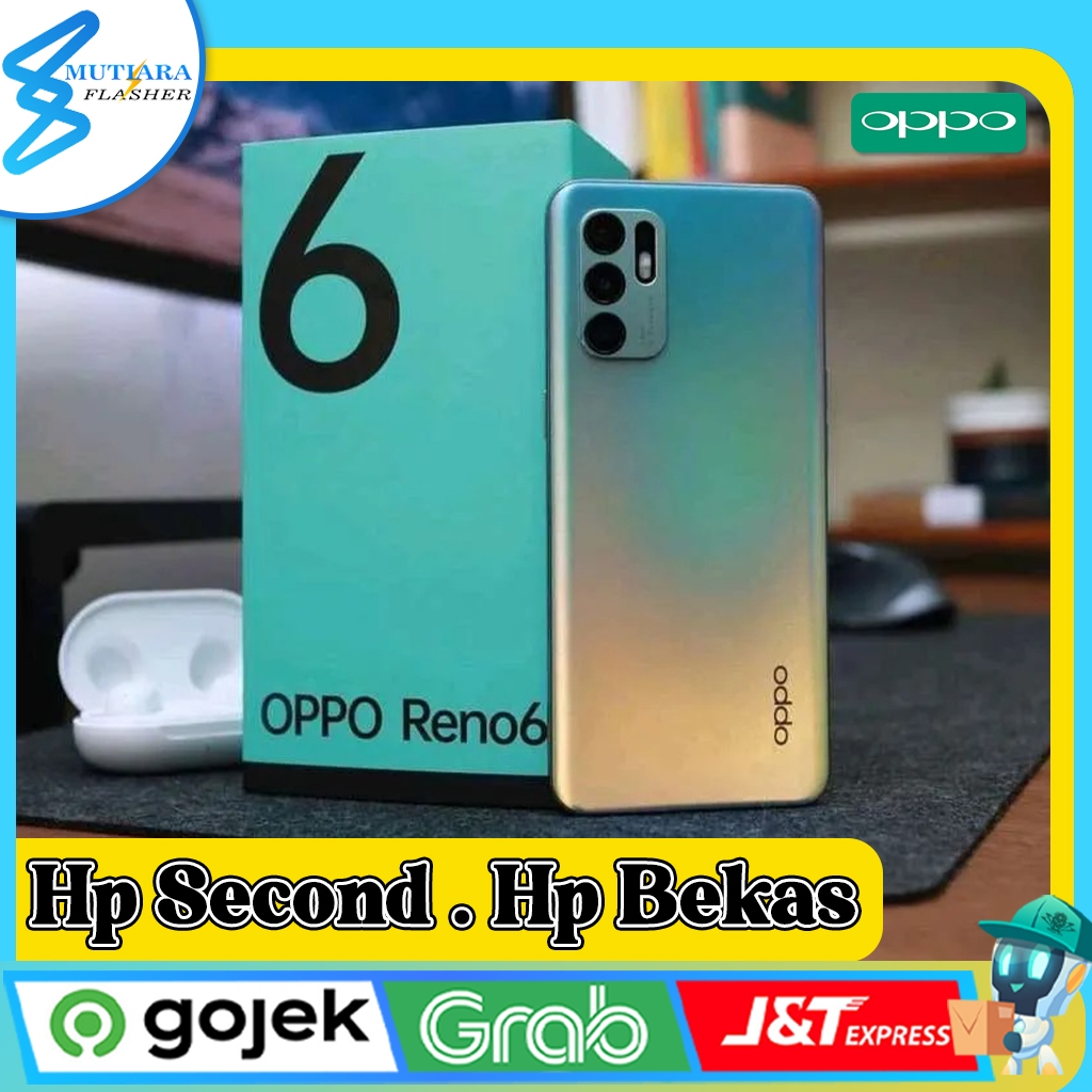 Oppo Reno 6 4G | 5G  Ram 8 Rom 128GB Second Original