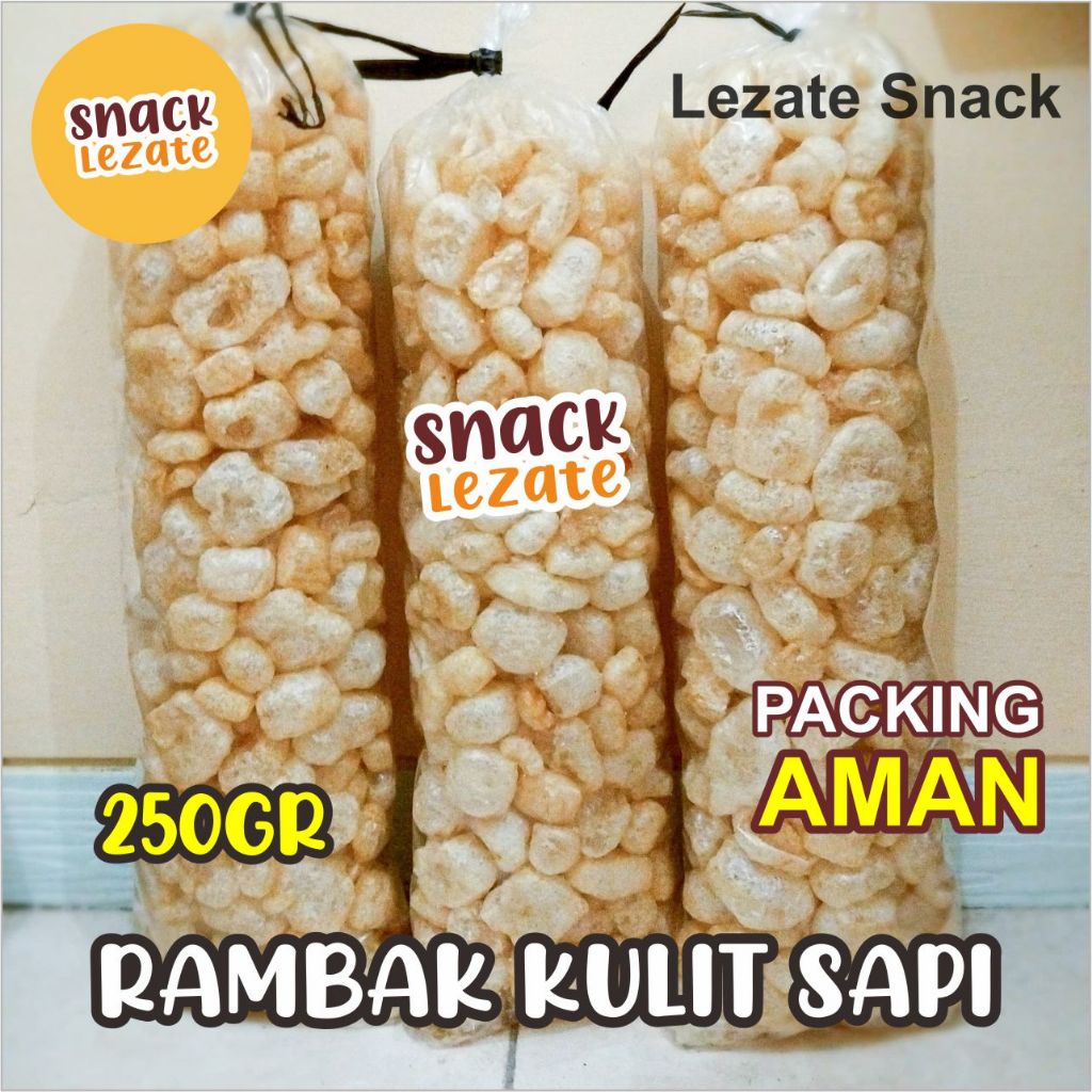 

Rambak Kulit Sapi Asli 250gr Matang Khas Solo Murah Renyah / Krupuk Kulit Sapi 1 Bal Mateng Krecek Rambak Sapi Sayur Lezate Snack