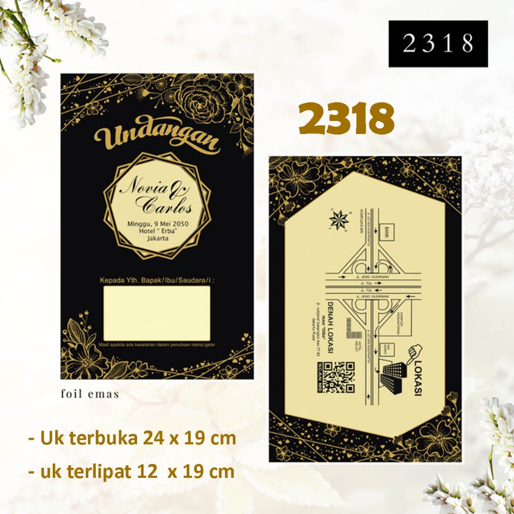 UNDANGAN PERNIKAHAN JADI LENGKAP FREE PLASTIK ERBA 2318 ERA BARU - ERABARU UNDANGAN NIKAH / NIKAHAN 