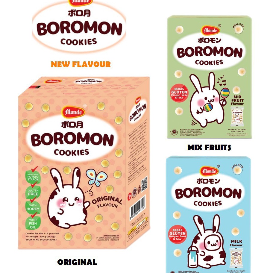 Terbaru Boromon Cookies Monde 1 tahun 1gr  Monde Cookies Boromon  Boromon Wafer