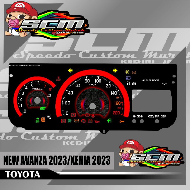 Papan speedometer New Avanza Xenia 2023 panel spidometer custom New Avanza Xenia 2023
