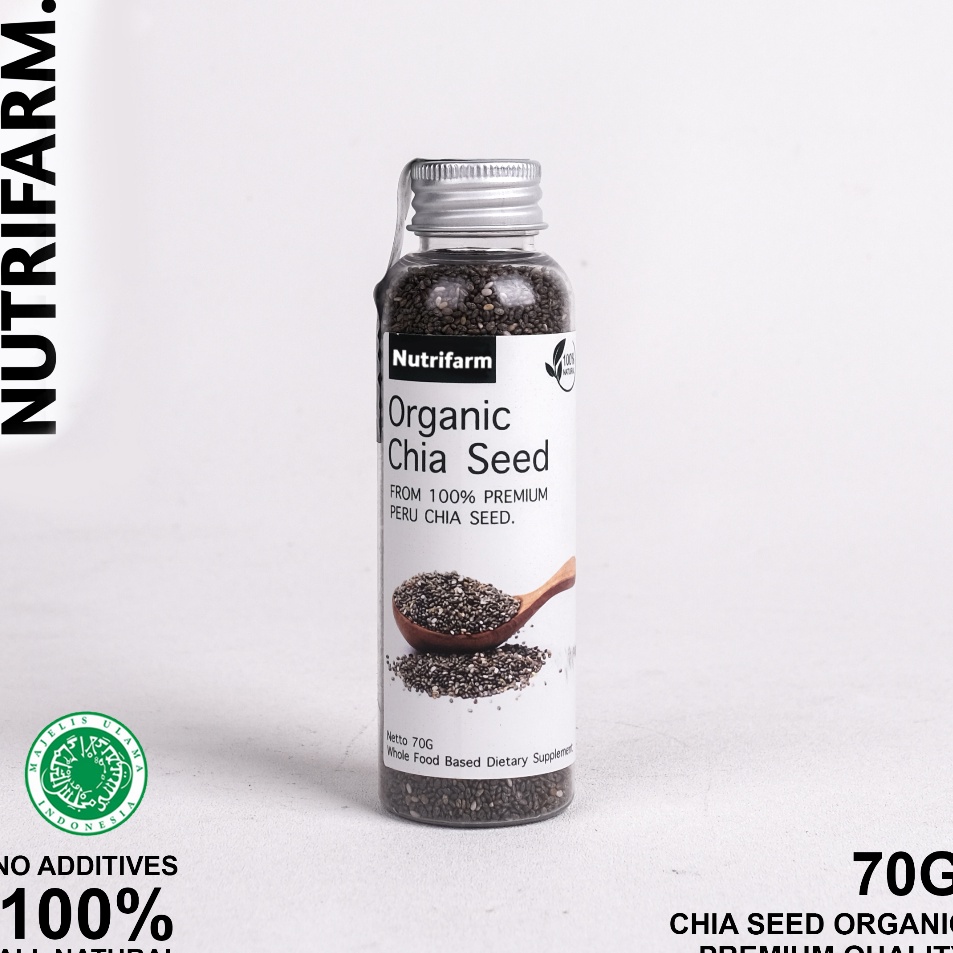 

Bestseller CHIA SEEDS 7G CHIA SEEDS ORGANIC CHIA SEEDS UNTUK DIET CHIASEEDS BOTOL CHIA SEED FRESHLY CHIA SEED PREMIUM CHIASED ORGANIK NUTRILOGY OFFICIAL BEORGANIK