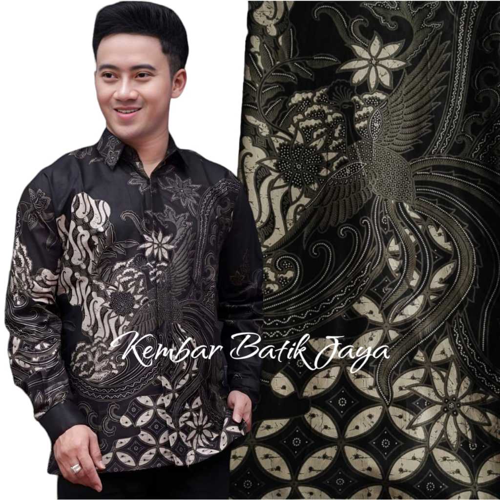 Kain batik printing motif manok kawung bahan kebaya bahan kemeja batik couple kain meteran termurah