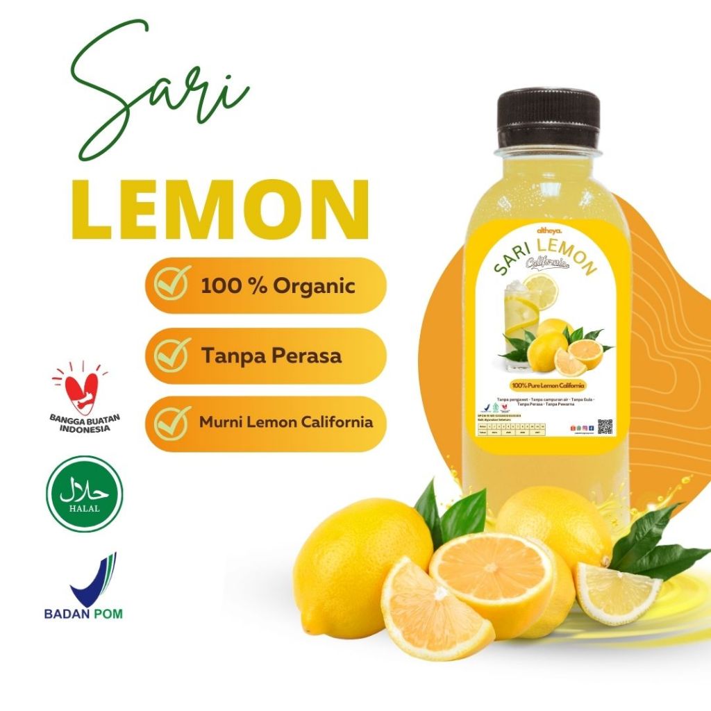 

SARI LEMON MURNI / SARI LEMON ASLI / SARI LEMON BPOM 250 Ml