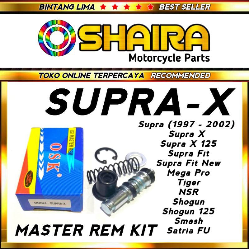 MASTER REM KIT/SEAL MASTER REM DEPAN  SUPRA X/MEGAPRO/TIGER/SHOGUN/SAMASH/SATRIA FU SEAL MASTER REM 