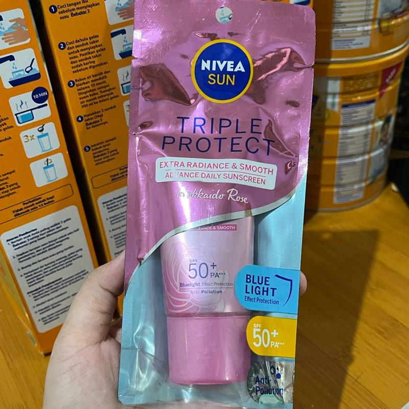 [NEAR EXP DATE] NIVEA SUN Face Serum Triple Protect Extra Radiance & Smooth SPF50+ PA+++ 40ml Glow N
