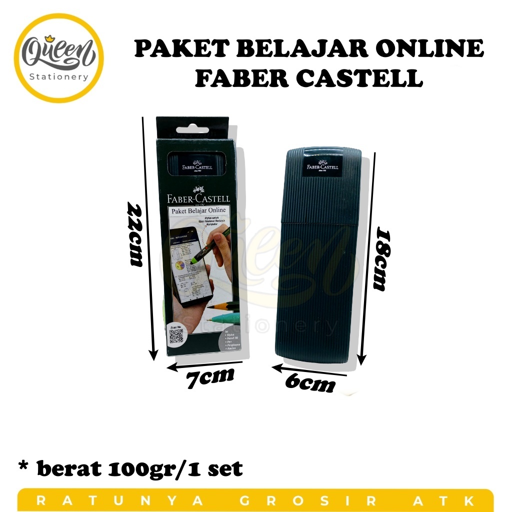 

1 SET PAKET BELAJAR ONLINE FABER CASTELL ALAT TULIS SET UJIAN