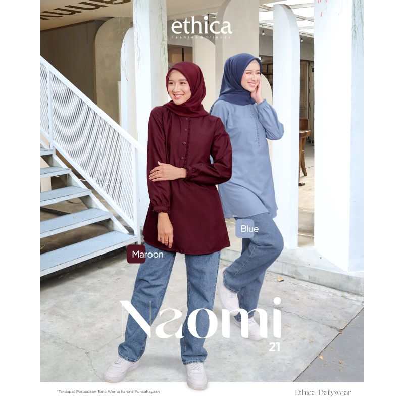 TUNIK ETHICA NAOMI 21 (MAROON, BLUE)