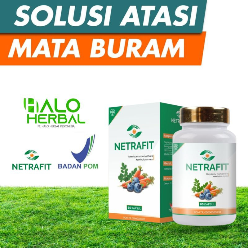 Kapsul herbal Netrafit Obat kapsul Mata Katarak | Mata Rabun