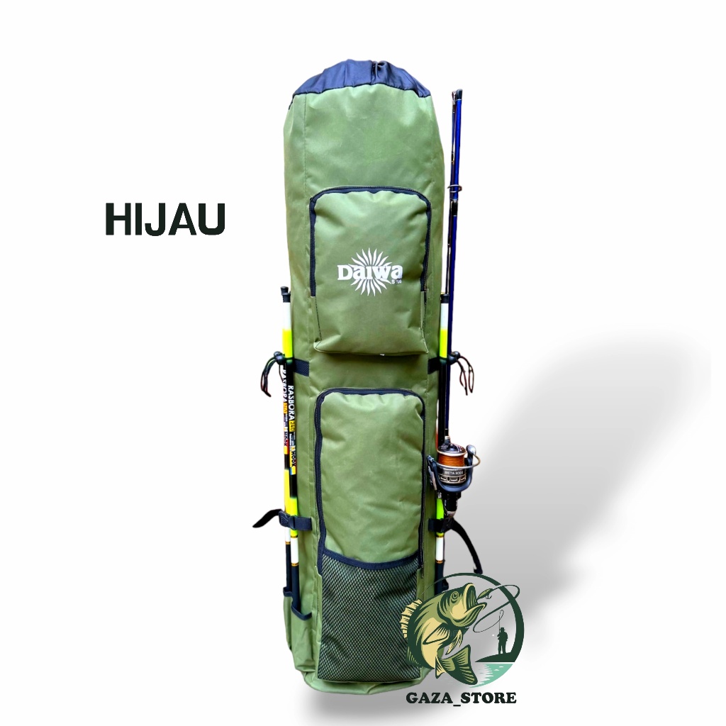 RB Tas Pancing Ransel Waterproof Jumbo Serut Ukuran 100 Cm Muat 10-11 Joran Pancing