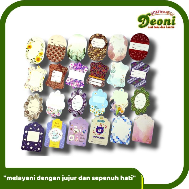 

Sanwa Hang Tag / Kartu Ucapan Gantung Banyak Motif 1pcs