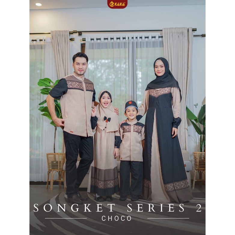 BAJU COUPLE SARIMBIT  RANDOM 3  MERK KEKE TERBARU SONGKET 2