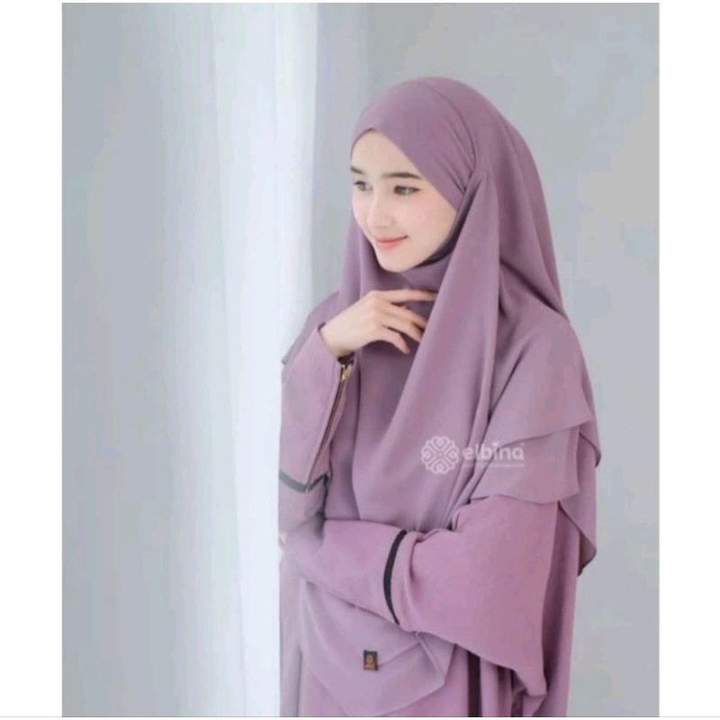 PRELOVED FRENCH KHIMAR ELBINA HIJAB