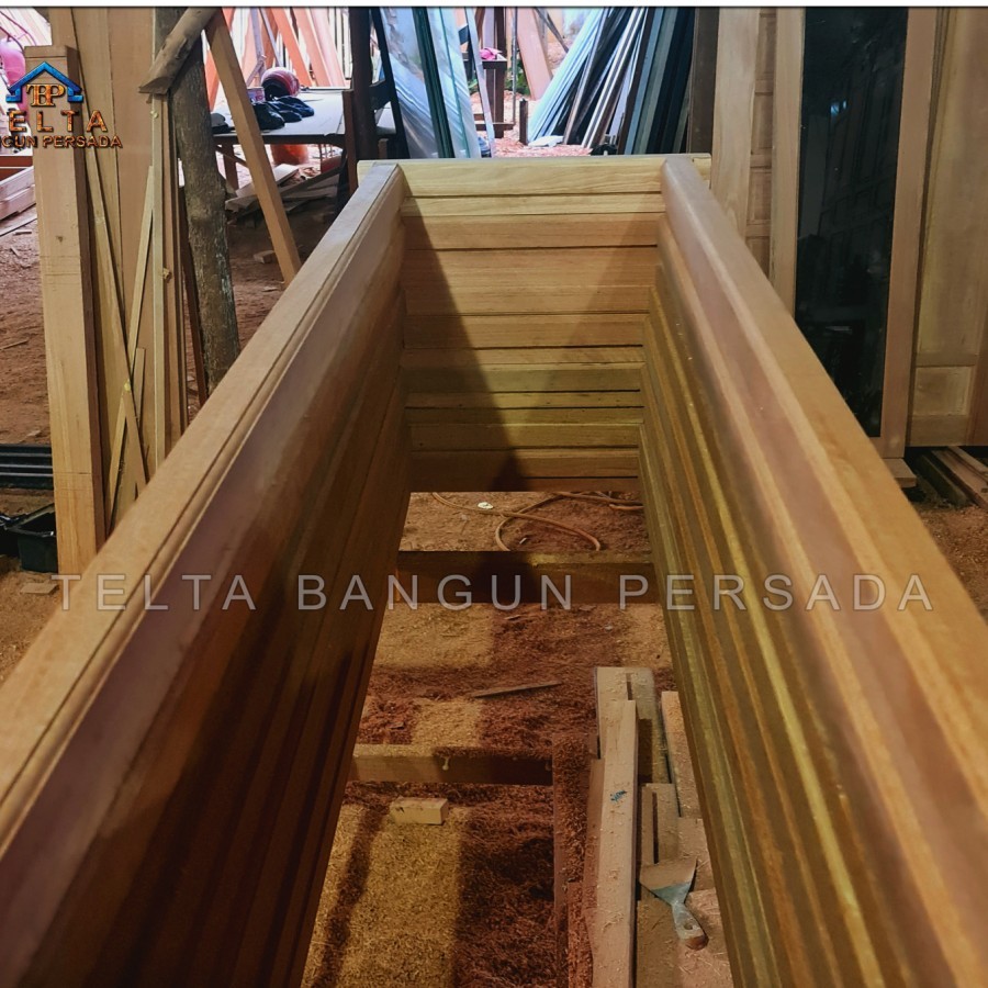 KUSEN PINTU WC TUNGGAL KAYU BELIAN KALIMANTAN GRADE A. KTB510