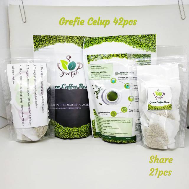 

Grefie Green Coffee Bean Biji/ Celup Kopi Hijau