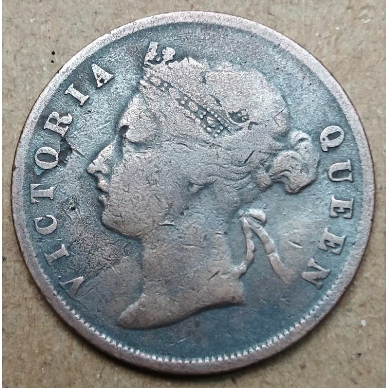 one cent 1901 Victoria Queen straits settlements