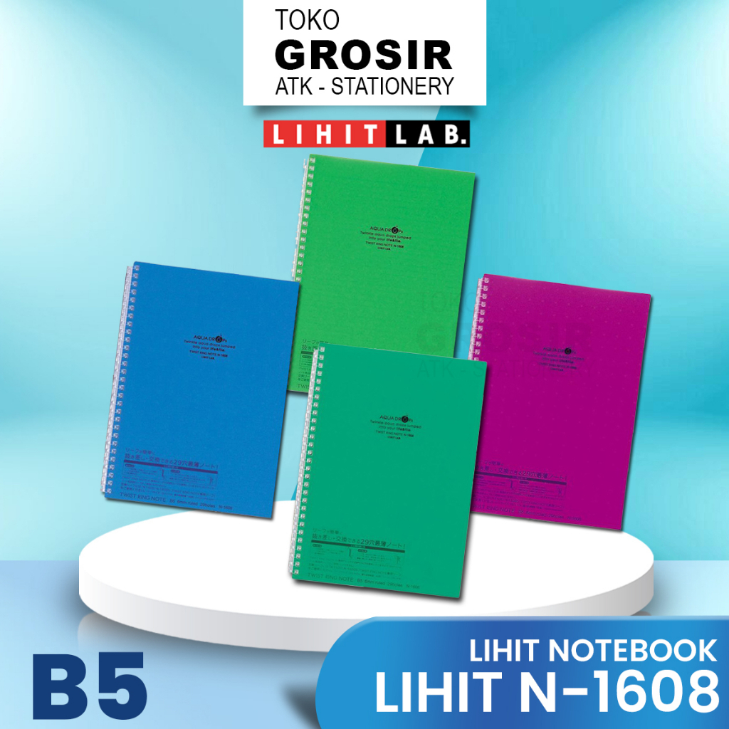 

LIHIT LAB Buku Tulis Notebook B5 Refillable N-1608