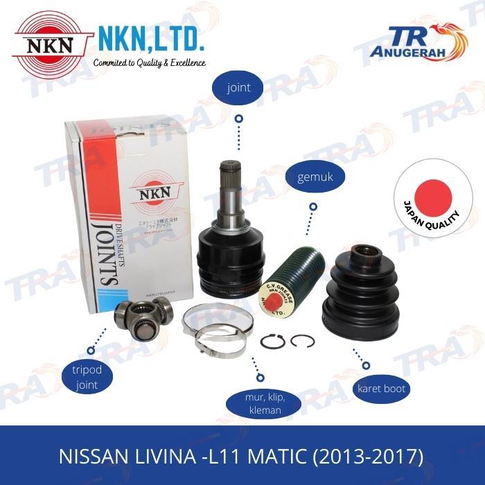 CV Joint As roda dalam Livina L11 Matic