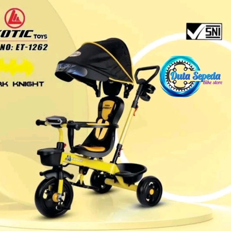 Sepeda anak balita roda tiga EXOTIC ET - 1262 1267 1267 1269 Musik Lampu Baby Stroller roda 3