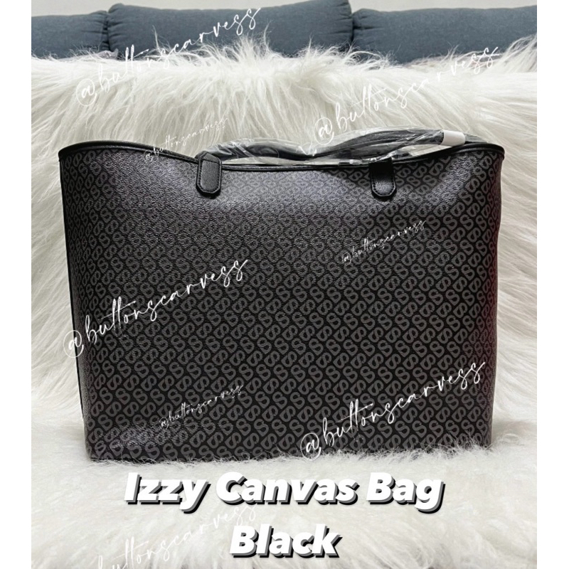 IZZY CANVAS BAG BLACK BROWN