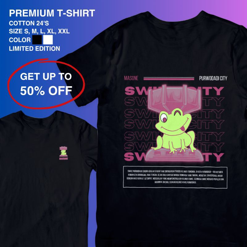 Kaos Premium Swike City (Purwodadi) Pria dan Wanita (Limited Edition)