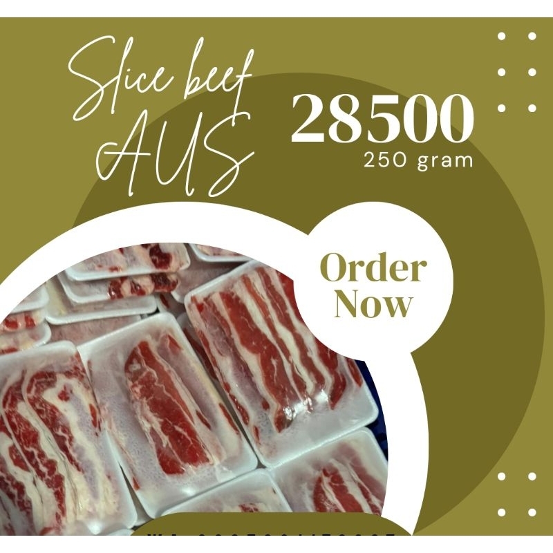 

Beef Slice Shortplate AUS fat Murah Gosend Only