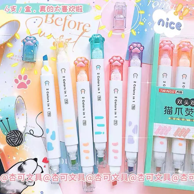 

[ READY STOCK HL-003 ] STABILO HIGHLIGHTER WARNA PASTEL MOTIF CAKAR KUCING LUCU IMUT KAWAII GEMOY KIYOWO MURAH VIRAL GAYA CEWEK KOREA ANAK SEKOLAH PEREMPUAN SCRAPBOOK DIARY JURNAL PERMANEN AESTHETIC JEPANG ANIME KPOP KUCING PAW KARAKTER KARTUN HEWAN COD