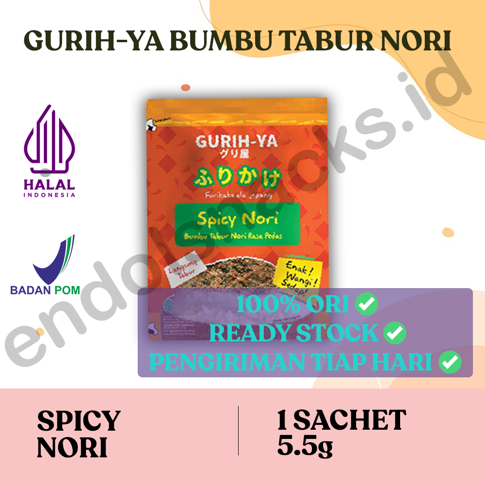 

Gurih-ya Bumbu Tabur Rasa Spicy Seaweed - Sachet 5.5g