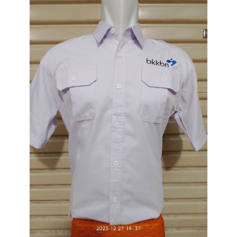 Kemeja Putih BKKBN Lengan Pendek