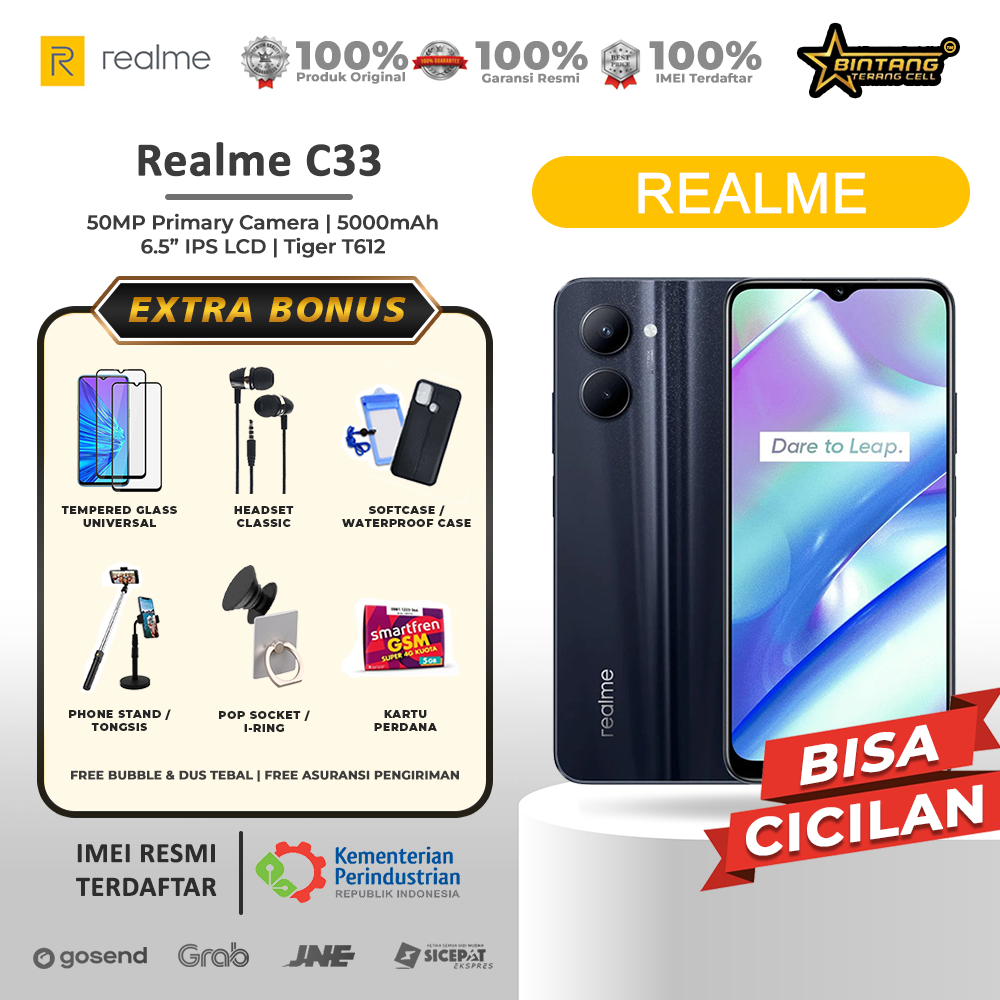 REALME C33 RAM 4/64 GARANSI RESMI
