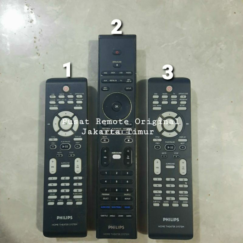 REMOTE REMOT HOME THEATER SYSTEM PHILIPS ORIGINAL ASLI