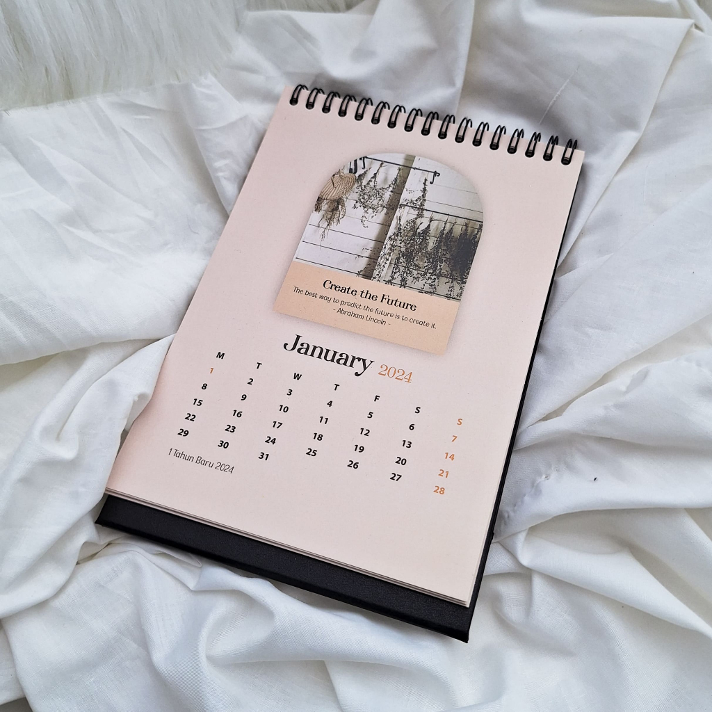 

Kalender Meja Rustic Motivational 2024 2025 Aesthetic Premium Quality Spiral