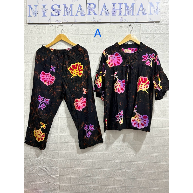 CP BATIK SUNAN STANDART DEWASA LENGAN 3/4, CELANA PANJANG