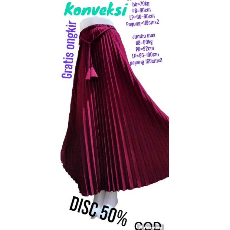 Diskon Menggiurkan Belanja Sekarang Rok Plisket Rok Plisket Prada Rok Plisket Tebal Rok Plisket Mayu