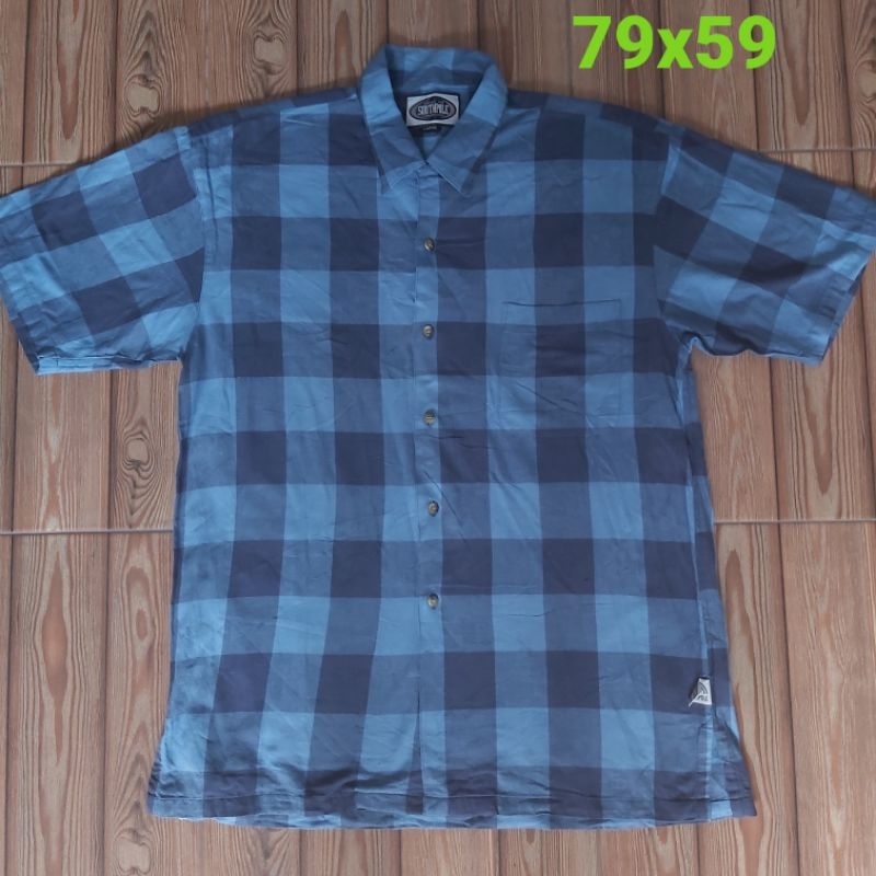Kemeja pendek Flanel size XXL