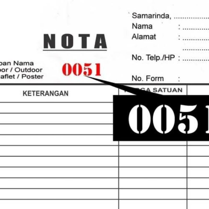 

Tambahan Numerator Nota