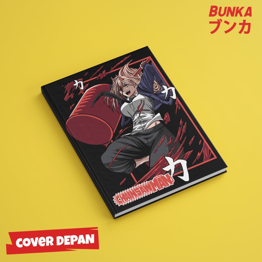 

Note Book Aesthetic Anime Chainsaw Man Power Hammer Hardcover A5 Buku Tulis Catatan Notes Agenda Planner Jurnal vintage buku catatan story book kado anniversary valentine cowok cewek murah