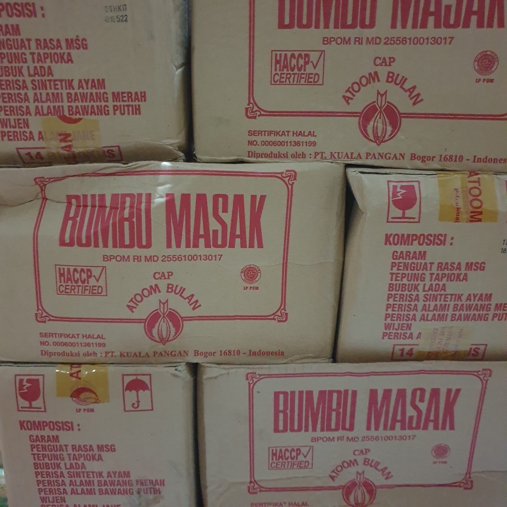 

RB22 [Pack 500gr] Bumbu Penyedap Rasa Penambah Rasa Bumbu Masak Cap Atoom Bulan kemasan 500gr -