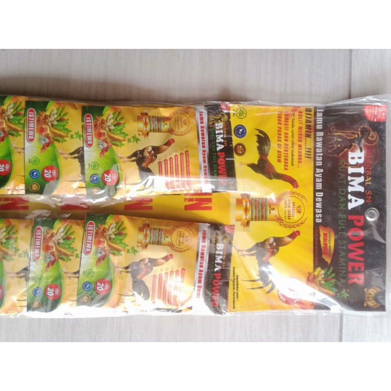 BIMA POWER AYAM, JAMU AYAM BIMA POWER 1 RENTENG
