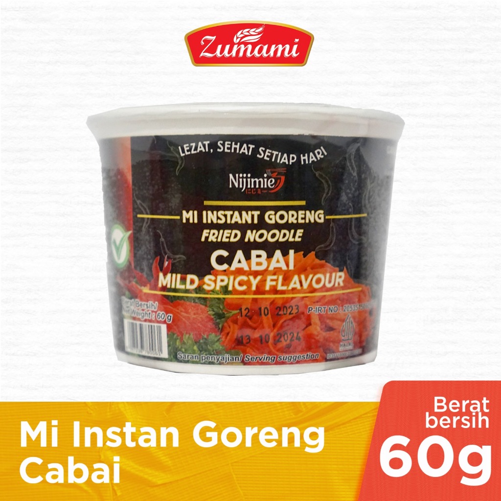 

MIE INSTANT SUP CUP ZUMAMI SAYUR CABAI BERAT 60 GRAM