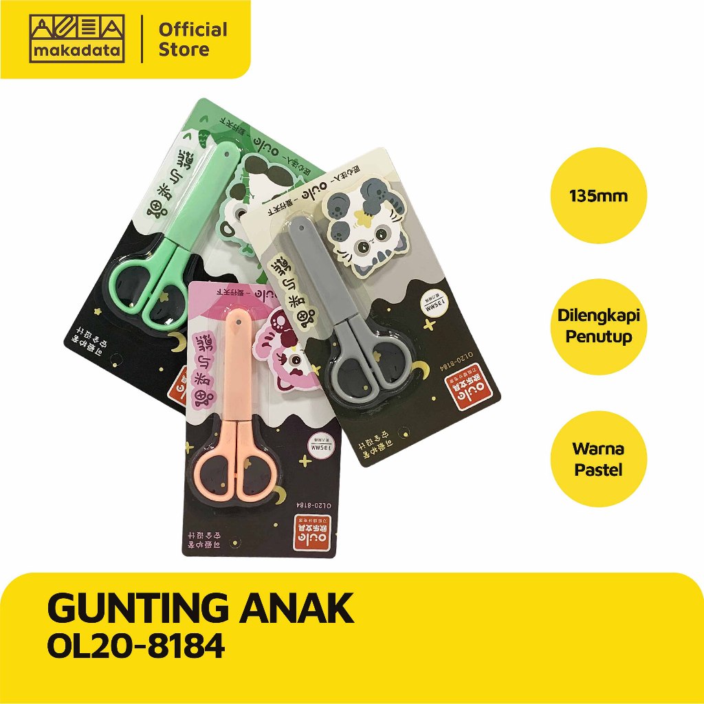 

SCISSORS | GUNTING ANAK 8184 (1 PCS) MURAH