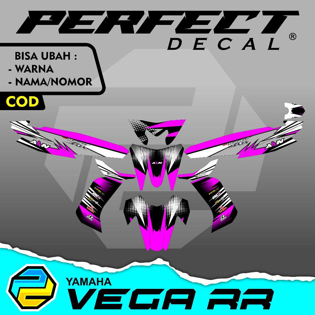 Decal Stiker Motor VEGA R / VEGA ZR / VEGA RR / VEGA FORCE Full Body Sticker Custom Variasi