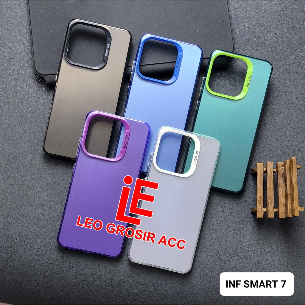INFINIX SMART 7 CASE SOCOOL CASE IMD HYBRID PLATE HOLOGRAM INFINIX SMART 7 SC-1