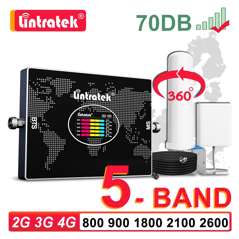 Lintratek Set Lengkap Sinyal MODEM 4G Menjadi Penuh Lima Frekuensi 800 850 900 1800 2100 2600Mhz