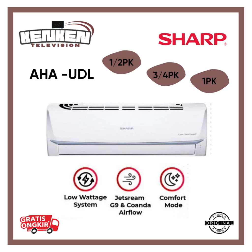AC Sharp 1/2 PK - 1 PK AHA- UDL AC Sharp Low Watt Non-Plasma