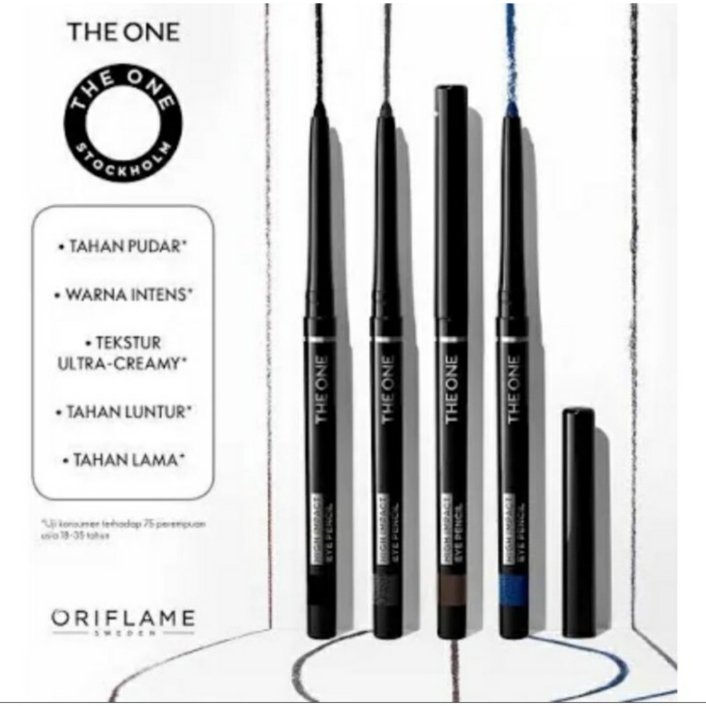 The one high impact eye pencil/eye pencil the one/eye pencil oriflame/pensil mata oriflame/pensil ma