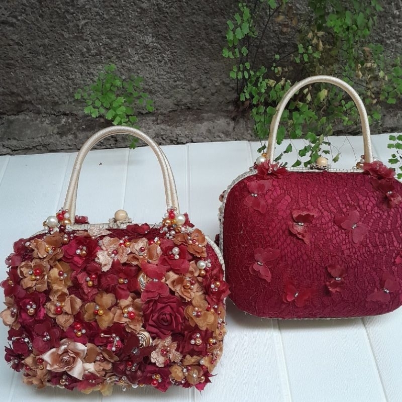 cluth pesta jinjing anyaman pandan hand bag/ couple keluarga/batik kebaya/ tas pesta